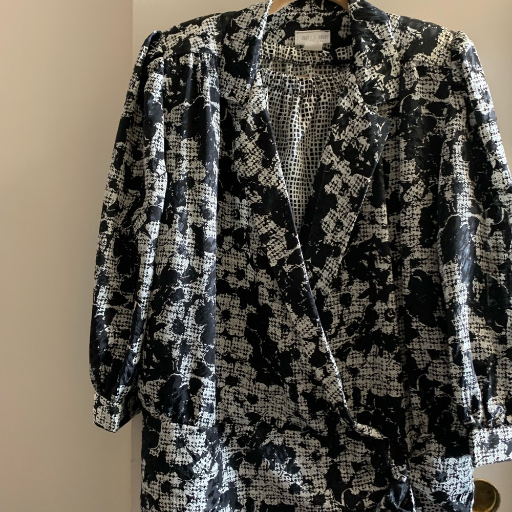 Elegant Black and White Women's Dress
